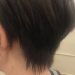 ショートヘアは後頭部と襟足が命なのとグレイカラーにも透明感を