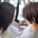 肩下ミディアムを柔らかい印象のショートヘアに